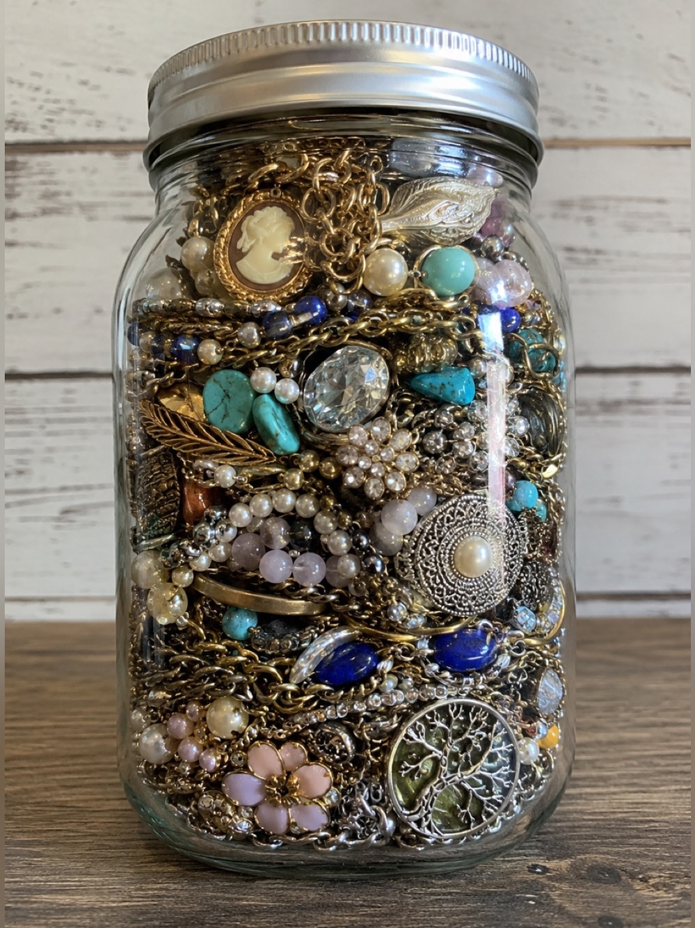 MYSTERY JEWELRY MASON JAR – TREASURE HUNT!